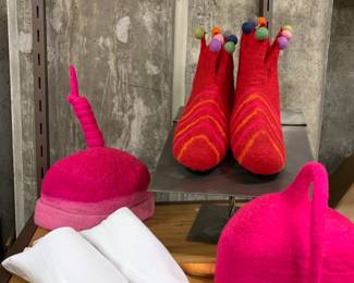 Nepal Felt hats, slippers and Leather shoes