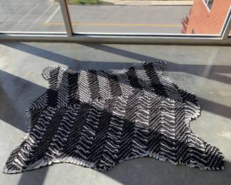 Custom made Tim Harding Zebra Throw - $750
