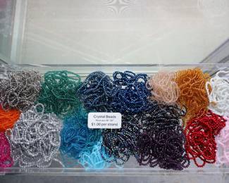 300+ strands Crystal beads - $1.00 per strand