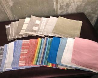 LinenMe Linen Napkin samples - fun to mix and match