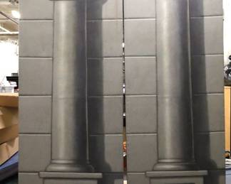 Trompe L'oeil Columns by Thomas Sciacca 7'10" tall. 31" and 33" wide. $900/pr