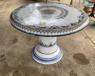Glazed Tera Cotta Table