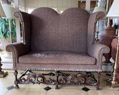 Old World Straight Back Loveseat