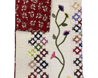 Throw Quilt Machine Stitched