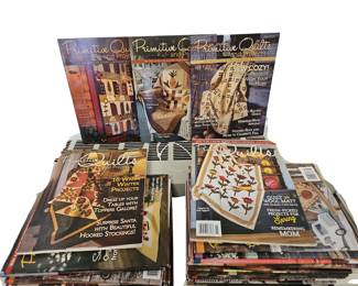 Quilt Pattern Books Primitive Quilts and Projects Magazine Big LOT