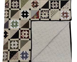 Quilt Machine Stitched Checkerboard