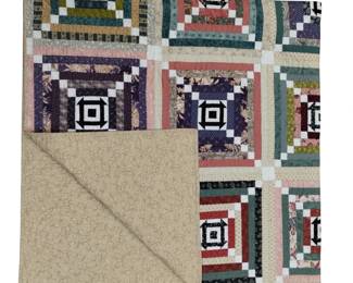 Quilt Machine Stitched Colorful Stripes