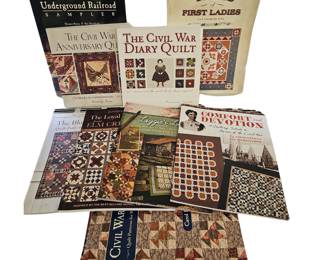 Quilt Pattern Books Civil War Historical Colors Patterns First Ladies ++