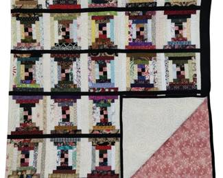 Quilt Machine Stitched Colorful Scrap