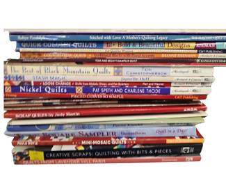 Quilt Pattern Books Stack Hard-Soft Covers No Magazines See Photos