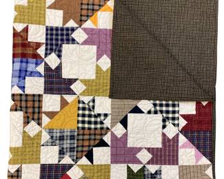 Throw Quilt Machine Stitched