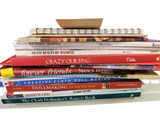 Quilt Pattern Books Stack Hard-Soft Covers No Magazines See Photos