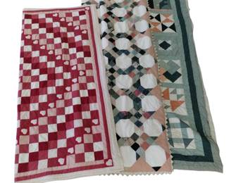 2 Queen Comforter Quilts Machine Stitched