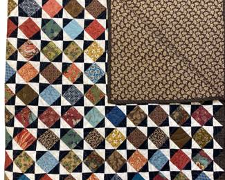 Throw Quilt Machine Stitched