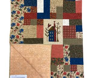 Quilt Machine Stitched Fall Colors