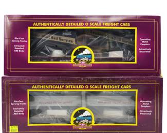 O27 MTH Mono Nickel Plate Flat Cars PUP Trailers 98755 98834