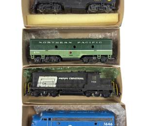 HO LOT 4 Train Engines Conrail N&W Powered NP Penn Dummy