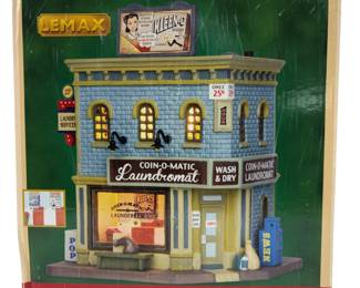 O27 Scenery LEMAX Coin-O-Matic Laundromat Downtown Building