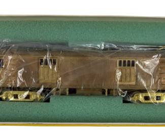 HO Pacific Electric All Brass Wood Box Motor Passenger - Trolley Car