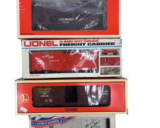 O27 LOT 4 Lionel Train Cars 6-17233 17604 9424 6014-900