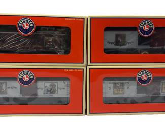 O27 LOT 4 Train Cars Lionel 19561 62 63 17657 Norman Rockwell