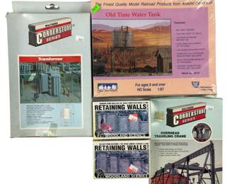HO LOT Scenery Building Walthers IHC Retaining Walls Water Tank +