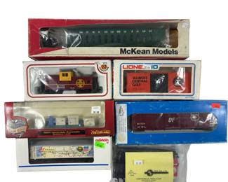 HO LOT 7 Train Cars ERTL Marklin Gondola Freight Transcontinental Railroad
