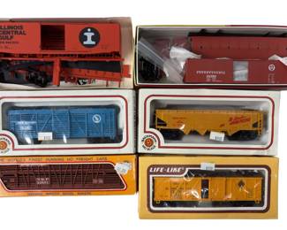 HO LOT 6 Train Cars Freight Reefer