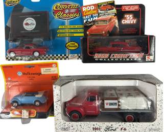 Diecast Vehicles VW Bug Corvette Tractor Supply Ford Truck New