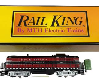 O27 Rail King Train Engine Rock Island 493
