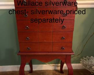 Wallace silverware chest 