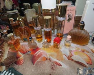 New bottles of perfumes.