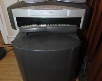 Bose Entertainment System, speakers and CD/DVDplayer/radio.