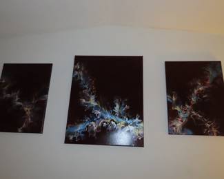 Three pieces of art.