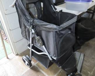 Dog stroller.