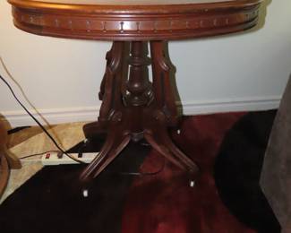 Antique pedestal table.