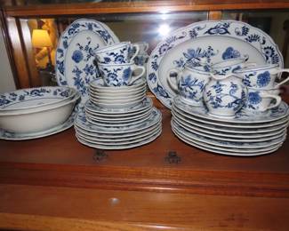 Blue Danube dinner set.