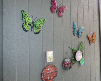 Outdoor wall decor.