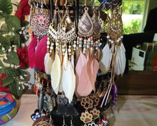 Fun earrings.