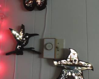 Decorative wall lights.
