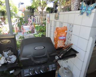 Propane gas BBQ.