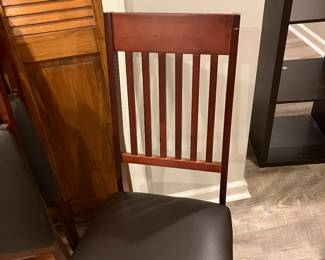 Very comfortable folding chair to match dining room set for Ethan Alan