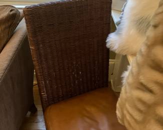 Ethan Allen wicker desk chair