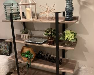 Rustic shelves pottery barn look a like with decorative items