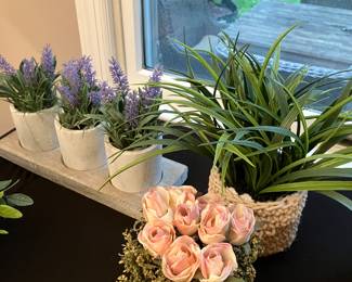 An assortment of flower arrangements