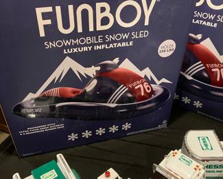 Fun boy snowmobile