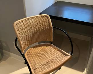 Wicker desk chair