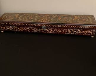 long decorative box for jewelry or other collectibles