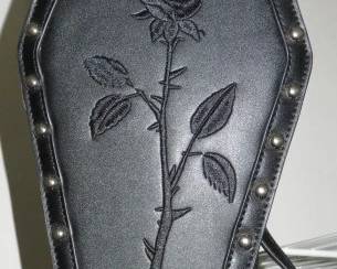Gothic Rose Studded Coffin Backpack