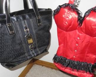 Black Tommy Hilfiger Shoulder Handbag Purse